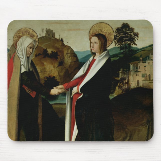 The Visitation, c.1500 Mouse Mat (Front)