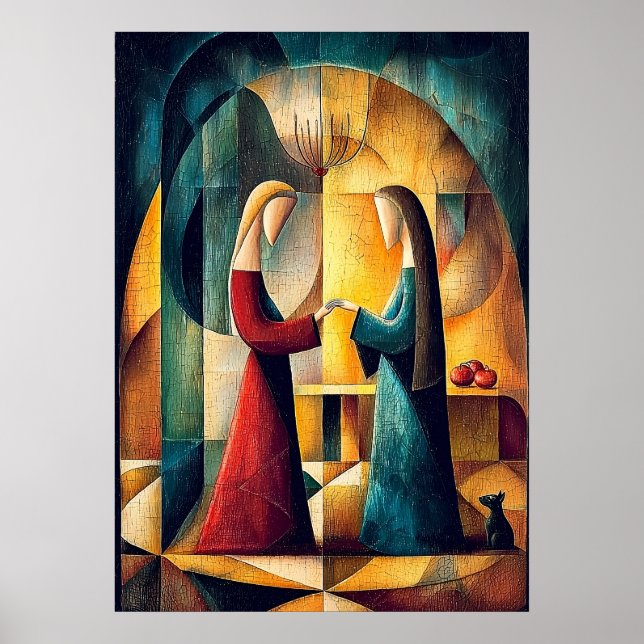The Visitation - Cubist Minimalist Vision Poster (Front)