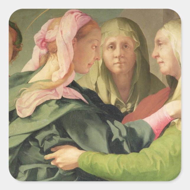 The Visitation (detail of 60438) Square Sticker (Front)