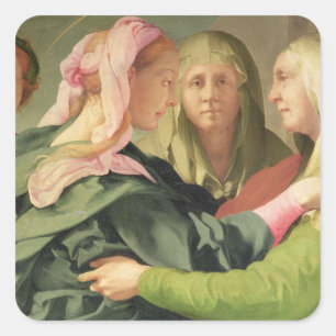 The Visitation (detail of 60438) Square Sticker