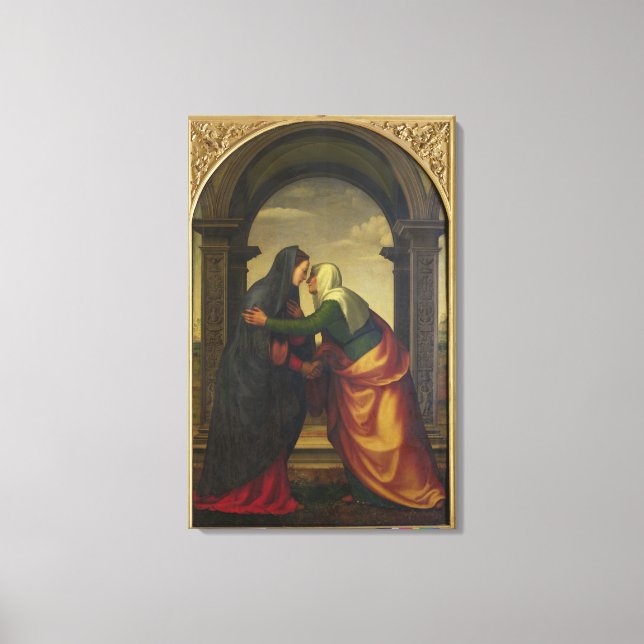 The Visitation of St. Elizabeth to the Virgin Mary Canvas Print (Front)