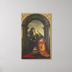 The Visitation of St. Elizabeth to the Virgin Mary Canvas Print