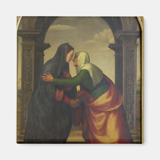 The Visitation of St. Elizabeth to the Virgin Mary Magnet (Front)