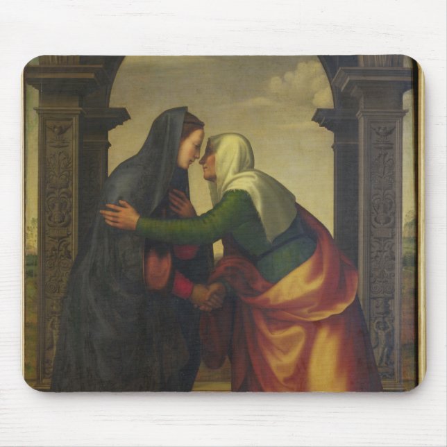 The Visitation of St. Elizabeth to the Virgin Mary Mouse Mat (Front)