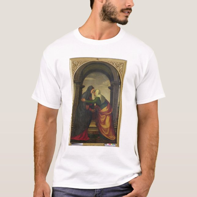 The Visitation of St. Elizabeth to the Virgin Mary T-Shirt (Front)