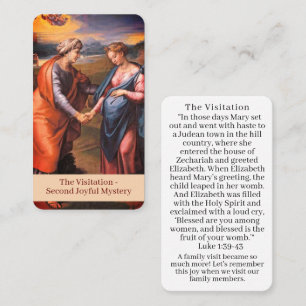 The Visitation Prayer Card