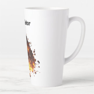 "The visitor" asteroid cosmic design Latte Mug