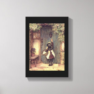 "The Visitor" Fine Art  Child Door  Canvas Print