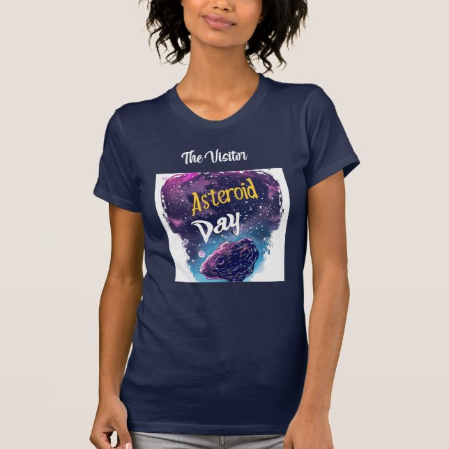 The Visitor: Night Sky Magic comet and asteroid  T-Shirt (Front)