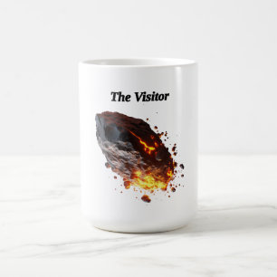 "The visitor," Space Rock from outer space Coffee Mug