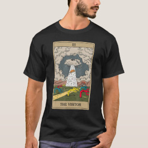 The Visitor Tarot Card  Alien Tarot Aesthetic T-Shirt