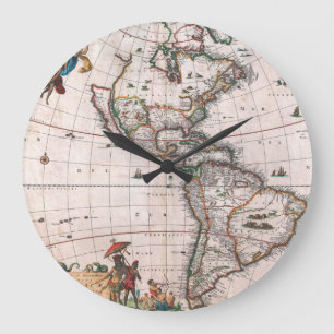 The Visscher map of the New World Large Clock