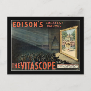 The Vitascope Vintage Theatre Poster Postcard