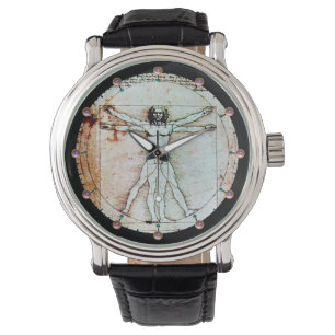 THE VITRUVIAN MAN Antique Parchment Watch