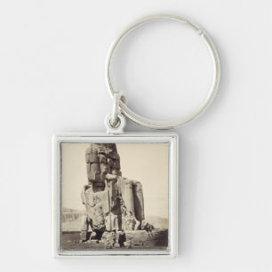 The 'Vocal Memnon', Colossal Statue of Amenhotep I Key Ring