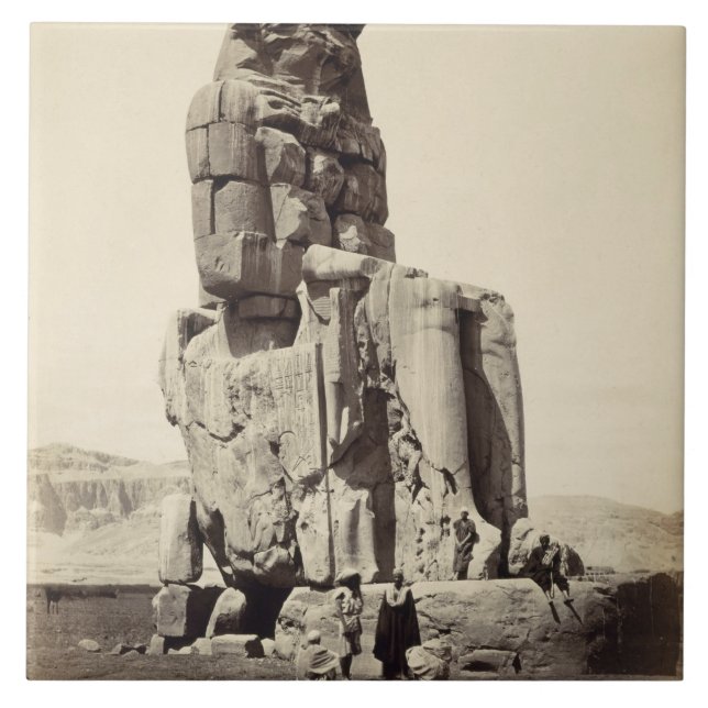 The 'Vocal Memnon', Colossal Statue of Amenhotep I Tile (Front)