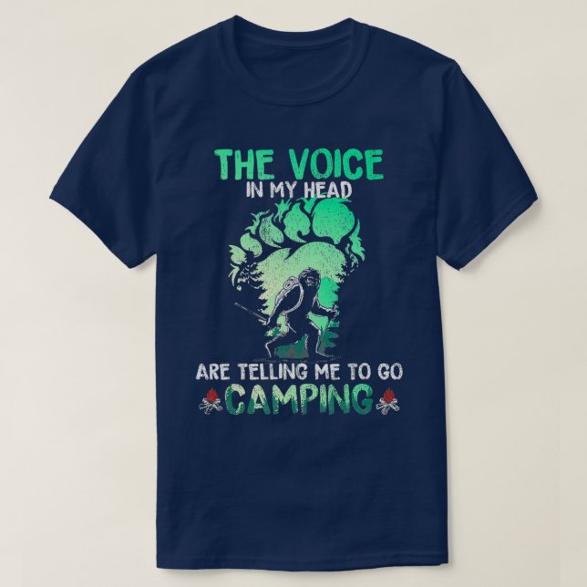 The Voice In My Head Is Telling Me To Go T-Shirt (Design Front)