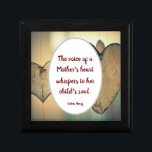 The Voice Of A Mother's Heart Whispers Gift Box<br><div class="desc">Mother's Day Gift Box. The Voice Of A Mother's Heart Whispers To The Child's Soul Poem by Corbin Henry. Are you making something for a wedding, birthday, Mother's Day, Father's Day, a graduation, Cinco De Mayo, Memorial Day, 4th of July, back to school, Halloween, Thanksgiving, Christmas, or adding your family...</div>