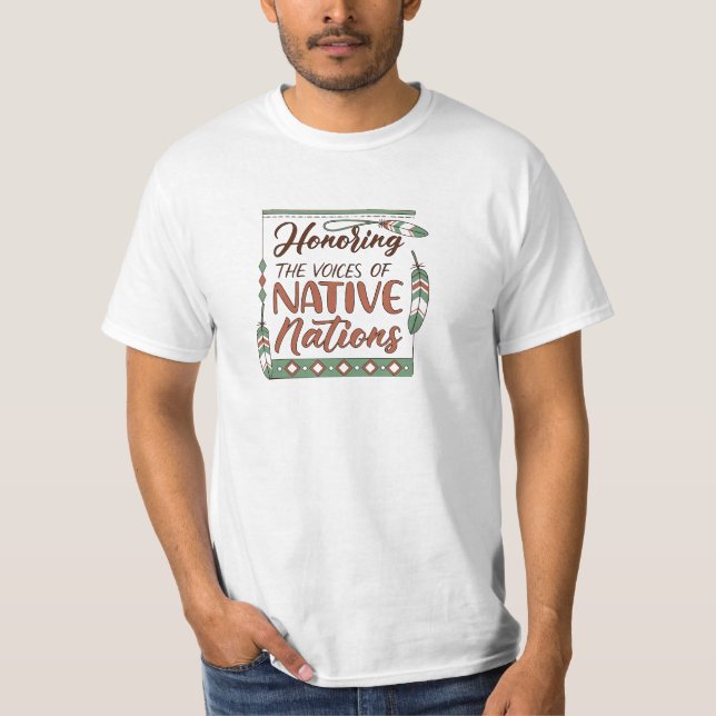 The Voice of Native Nature — Eco & Cultural Awaren T-Shirt (Front)