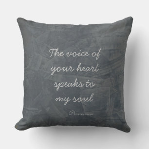 The Voice Of Your Heart Poster Cushion