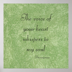 The Voice Of Your Heart Whispers Poster