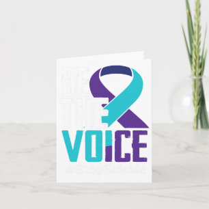 The Voice Stop Suicide Awareness Mental Health Card