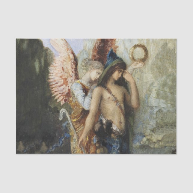 “The Voices” Angel Art by Gustave Moreau Tissue Paper (Front)