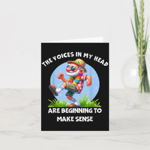 The Voices In Head Funny Humour Quote Sarcastic Te Card