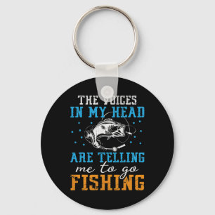 The Voices In My Head Are Telling Me To Go Fishing Key Ring