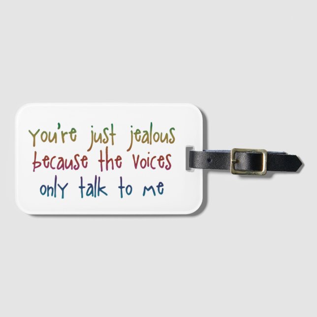 The Voices Luggage Tag (Front Horizontal)
