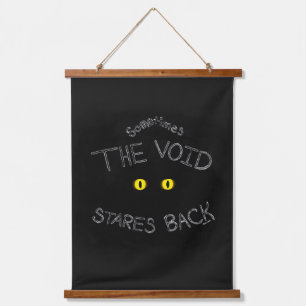 The Void Stares Back Hanging Tapestry