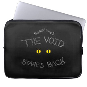 The Void Stares Back Laptop Sleeve