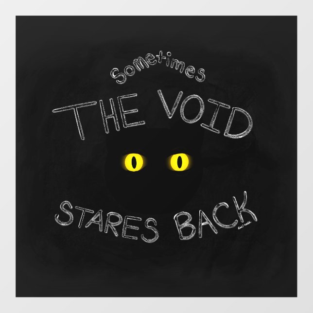 The Void Stares Back Window Cling (Sheet)
