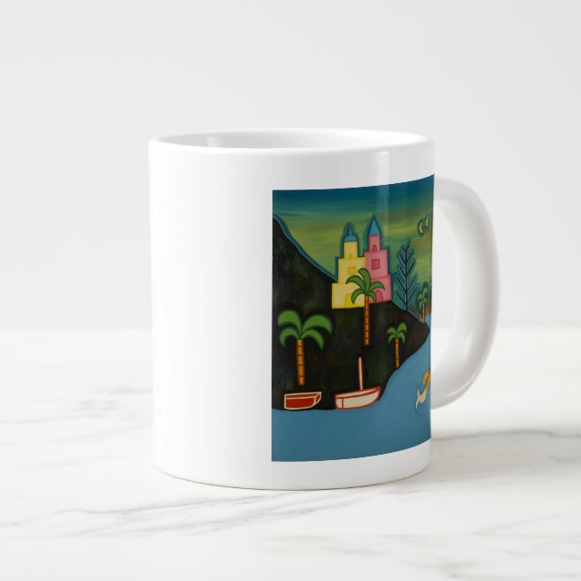 The Volcanic Island 2008 Large Coffee Mug (Front Right)