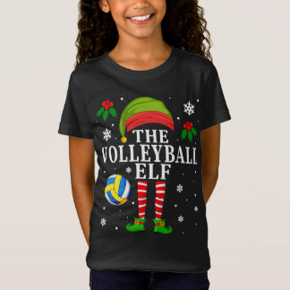 The Volleyball Elf Matching Volleyball Player Chri T-Shirt