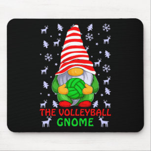 The Volleyball Gnome Christmas Funny Family Matchi Mouse Mat