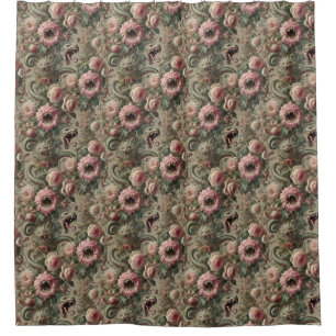 The Voracious Verdants – Gothic Victorian Shower Curtain