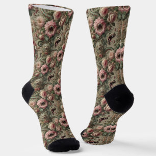 The Voracious Verdants – Gothic Victorian Tapestry Socks