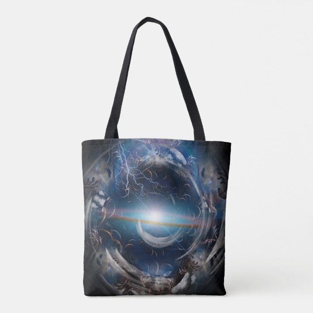 The vortex of insanity tote bag (Back)