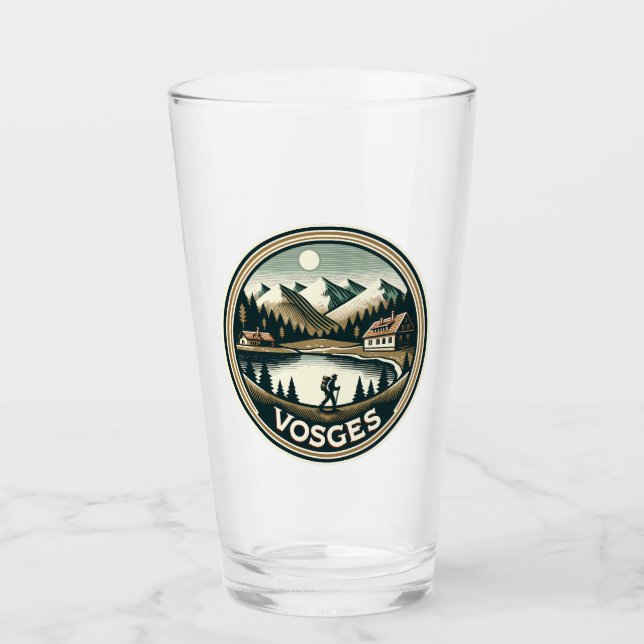 The Vosges France Badge Glass (Front)