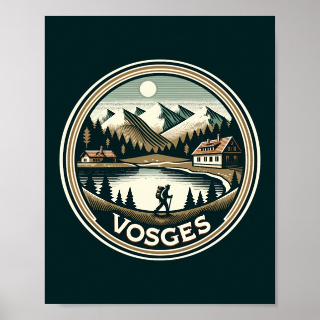The Vosges France Badge Poster (Front)