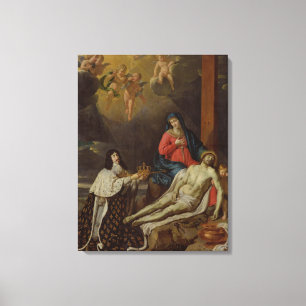 The Vow of Louis XIII  King of France and Canvas Print