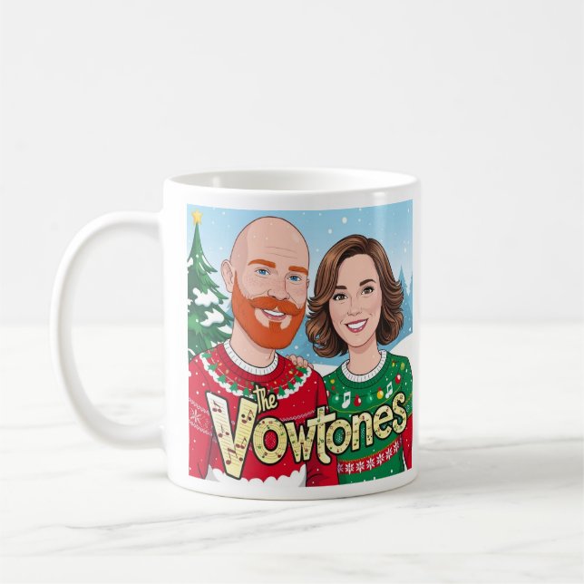The Vowtones - Christmas Mug (Left)