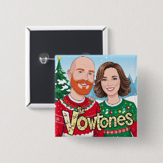 The Vowtones - Christmas Square Button