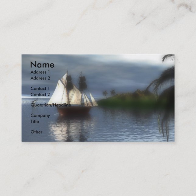 The Voyage Business Card (Front)