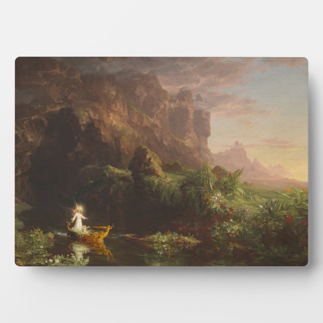 The Voyage of Life: Childhood, 1842 (oil on canvas Plaque (Front)