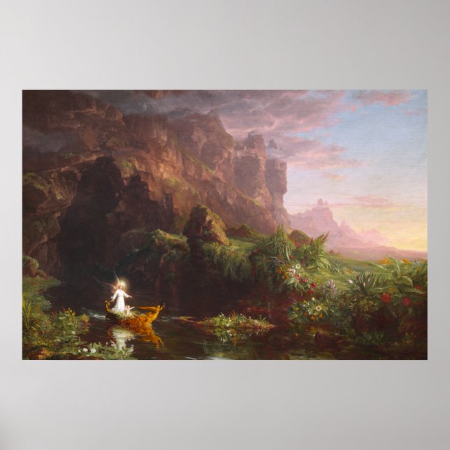 The Voyage of Life: Childhood by Thomas Cole Poster (Front)