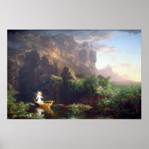 The Voyage of Life - Childhood by Thomas Cole Poster