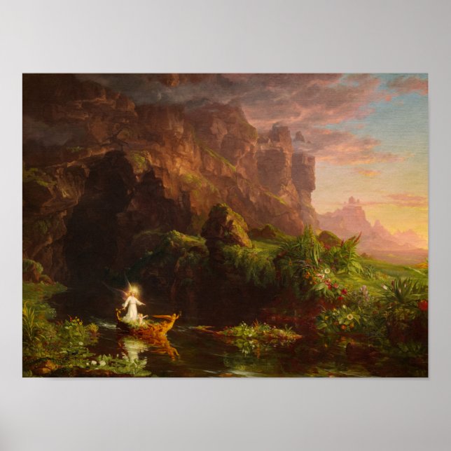 The Voyage of Life, Childhood by Thomas Cole Poster (Front)