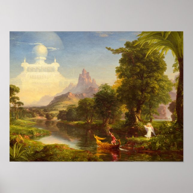 The Voyage of Life, Youth, 1842 by Thomas Cole Poster (Front)